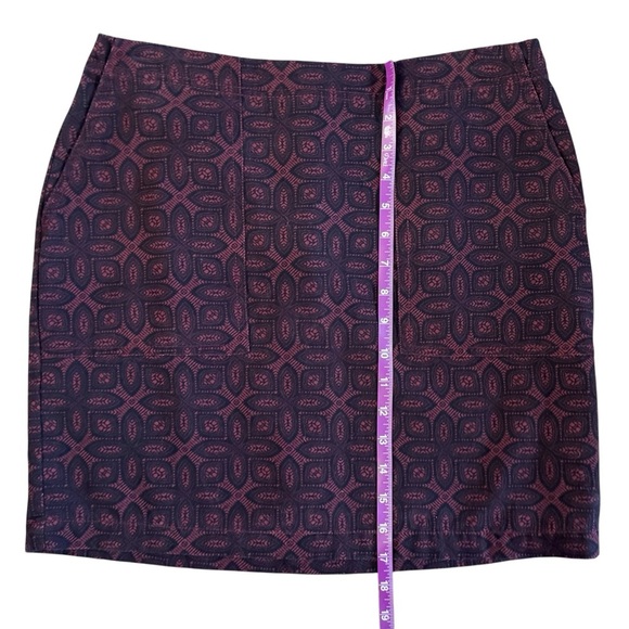 Banana Republic Patterned mini Skirt spring summer office siren cotton sz 6 990 - Picture 7 of 9